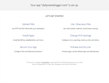 Tablet Screenshot of dailynewsblogger.com